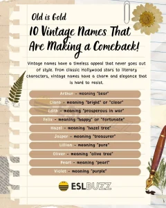 Vintage Baby Girl Names