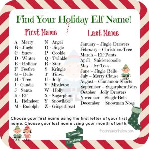 Christmas Nicknames